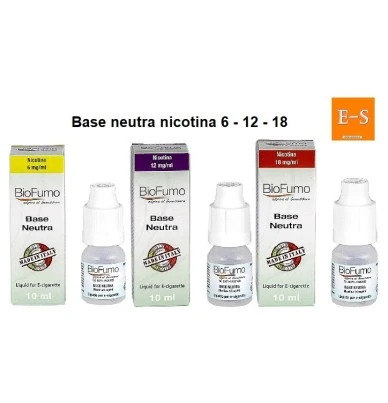 BIOFUMO BASE NEUTRA 10ML CLASSIC NIC. 6 BIOFUMO 1 - E-Smoking di Fiacco Marco 