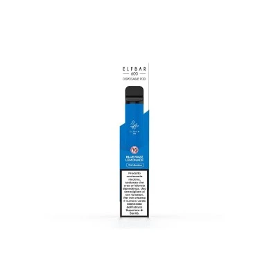 Elfbar 600 Disposable Pod Blue Razz Lemonade 20 MG/ML Elf Bar 1 - E-Smoking di Fiacco Marco 