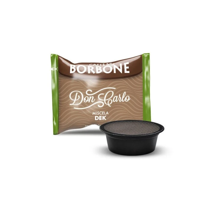 50 CAPSULE COMPATIBILI A MODO MIO DON CARLO  MISCELA DEK CAFFE' BORBONE.