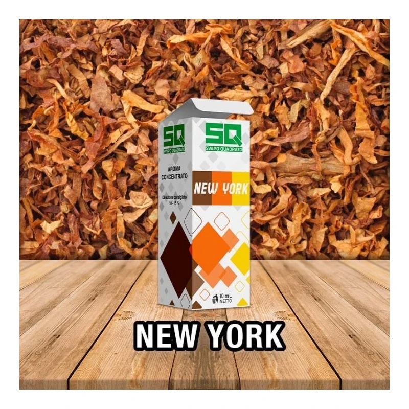 NEW YORK LIQUIDO TABACCOSO 10ML PRONTO SVAPO QUADRATO SVAPOQUADRATO 1 - E-Smoking di Fiacco Marco 