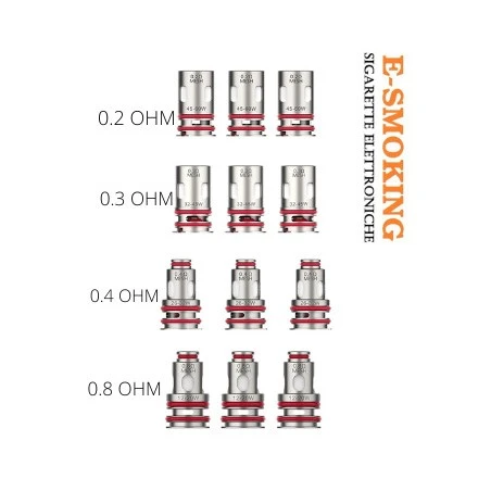 COIL GTX PER TARGET PM 80 E GTX ONE VAPORESSO 5 PEZZI VAPORESSO 1 - E-Smoking di Fiacco Marco 