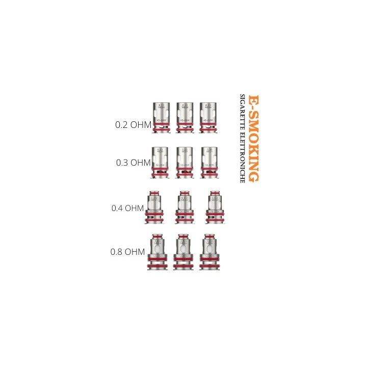 COIL GTX PER TARGET PM 80 E GTX ONE VAPORESSO 5 PEZZI