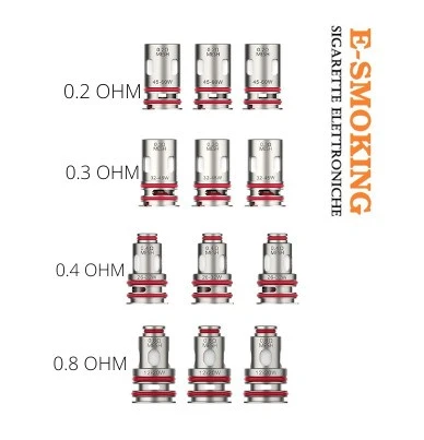 COIL GTX PER TARGET PM 80 E GTX ONE VAPORESSO 5 PEZZI VAPORESSO 1 - E-Smoking di Fiacco Marco 