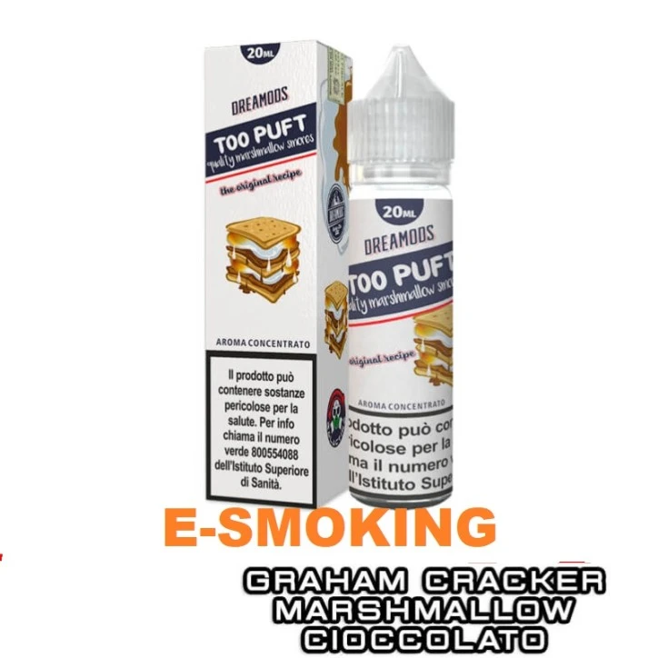 DREAMODS - GALACTIKA Too Puft Aroma Shot 20 ml in 60 ml - Marshmallow Tostato.
