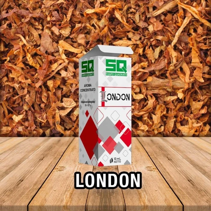 LONDON LIQUIDO TABACCOSO 10ML PRONTO  SVAPO QUADRATO