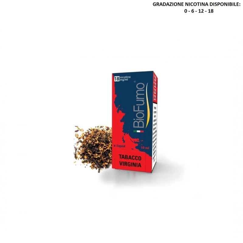 TABACCO VIRGINIA LIQUIDO PRONTO 10 ML BIOFUMO BIOFUMO 1 - E-Smoking di Fiacco Marco 