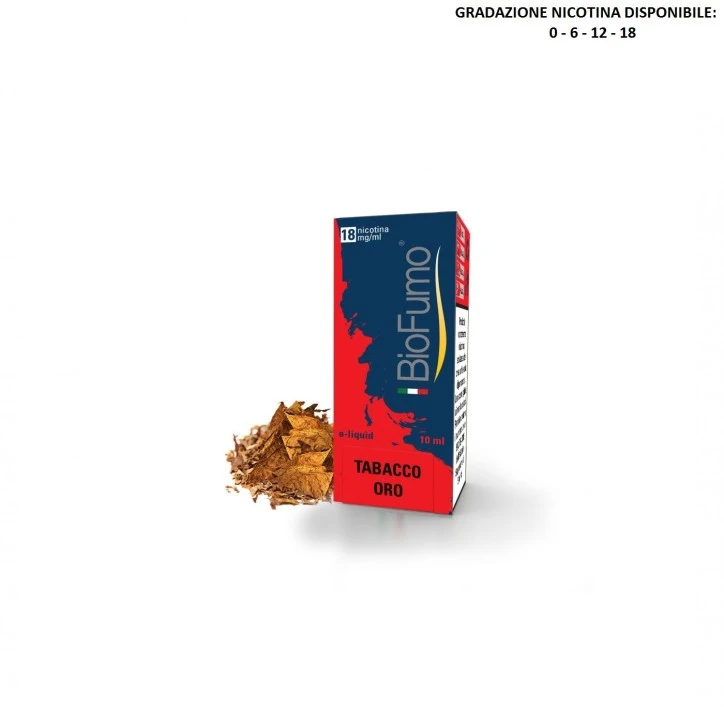 TABACCO ORO LIQUIDO PRONTO 10 ML BIOFUMO