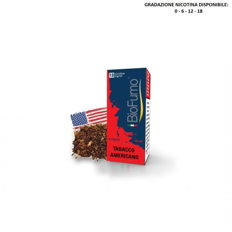 TABACCO AMERICANO LIQUIDO PRONTO 10 ML BIOFUMO