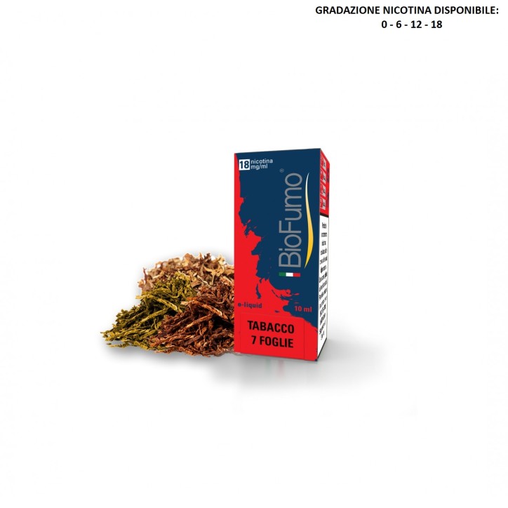 TABACCO 7 FOGLIE LIQUIDO PRONTO 10 ML BIOFUMO