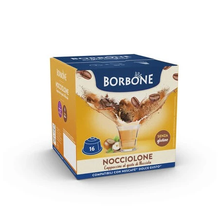 16 CAPSULE COMPATIBILI NESCAFFE' ® DOLCE GUSTO NOCCIOLONE ® BORBONE Caffè Borbone 1 - E-Smoking di Fiacco Marco 