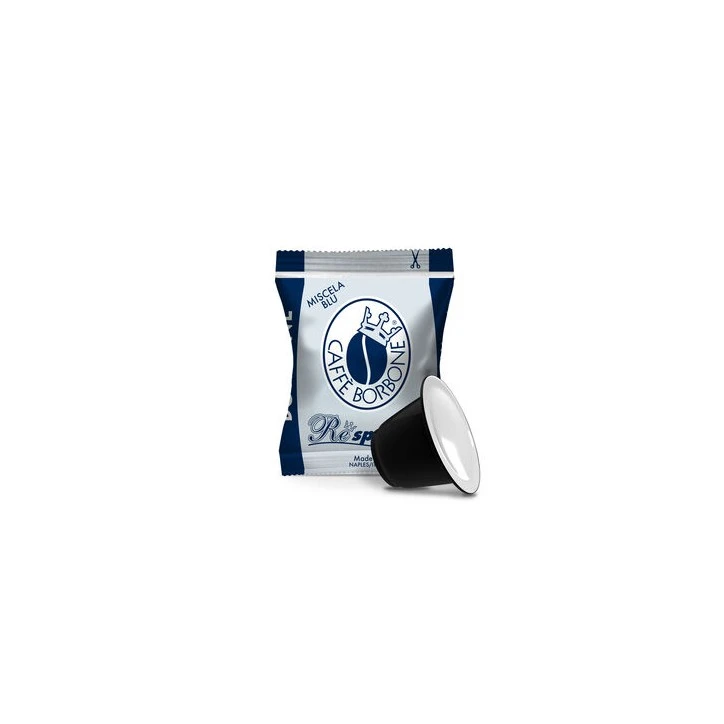 100 CAPSULE COMPATIBILI RESPRESSO MISCELA BLU CAFFE' BORBONE