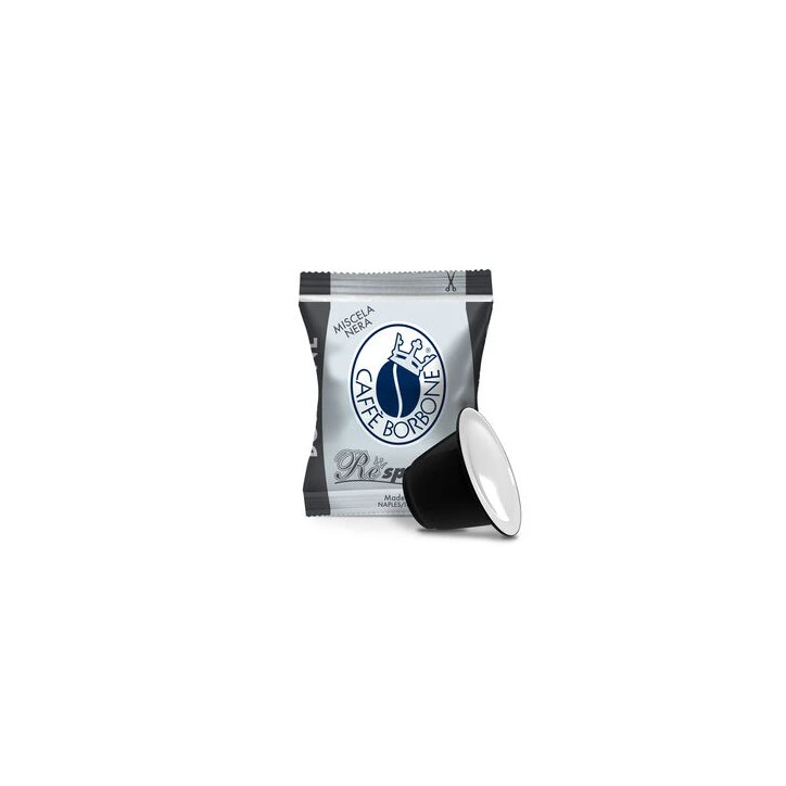 100 CAPSULE COMPATIBILI RESPRESSO MISCELA NERA CAFFE' BORBONE
