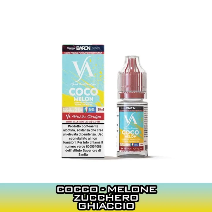 COCO MELON LIQUIDO PRONTO NICOTINA 10 ML VALKIRIA