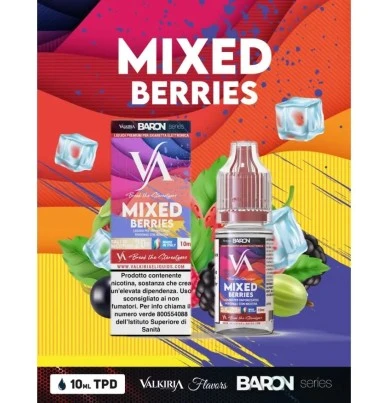 MIXED BERRIES LIQUIDO PRONTO NICOTINA 10 ML VALKIRIA 1 - E-Smoking di Fiacco Marco 