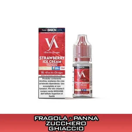 STRAWBERRY ICE CREAM LIQUIDO PRONTO NICOTINA 10 ML VALKIRIA 1 - E-Smoking di Fiacco Marco 