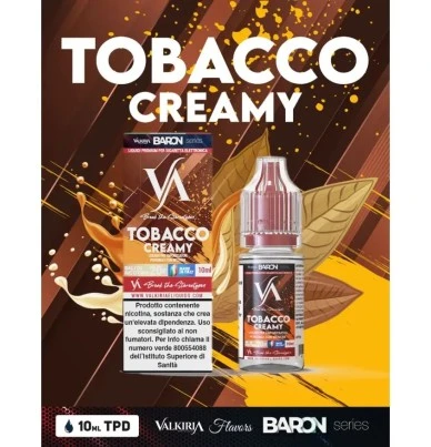 TOBACCO CREAMY LIQUIDO PRONTO NICOTINA 10 ML VALKIRIA 1 - E-Smoking di Fiacco Marco 