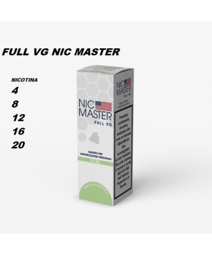 FULL VG 100% 10ML CON NICOTINA NIC MASTER