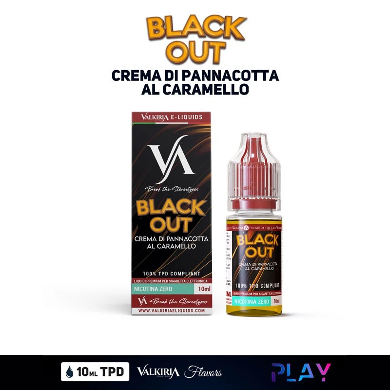BLACKOUT PLAY LIQUIDO PRONTO 10ML VALKIRIA 1 - E-Smoking di Fiacco Marco 