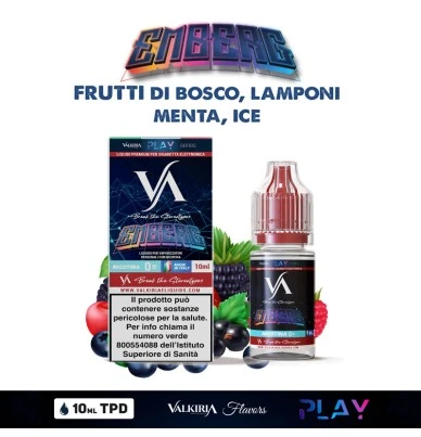 EMBERG PLAY LIQUIDO PRONTO NICOTINA 10 ML VALKIRIA 1 - E-Smoking di Fiacco Marco 