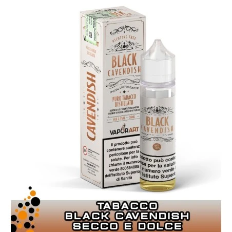 BLACK CAVENDISH MIX&VAPE 30 ML VAPORART VAPORART 1 - E-Smoking di Fiacco Marco 