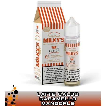 MILKY'S ALMOND CARAMEL MIX&VAPE 30 ML SUPER FLAVOR VAPORART 1 - E-Smoking di Fiacco Marco 