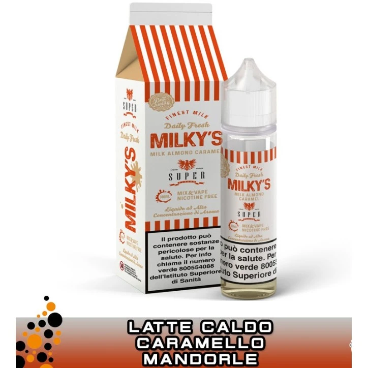 MILKY'S ALMOND CARAMEL MIX&VAPE 30 ML SUPER FLAVOR