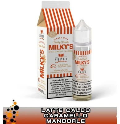 MILKY'S ALMOND CARAMEL MIX&VAPE 30 ML SUPER FLAVOR VAPORART 1 - E-Smoking di Fiacco Marco 