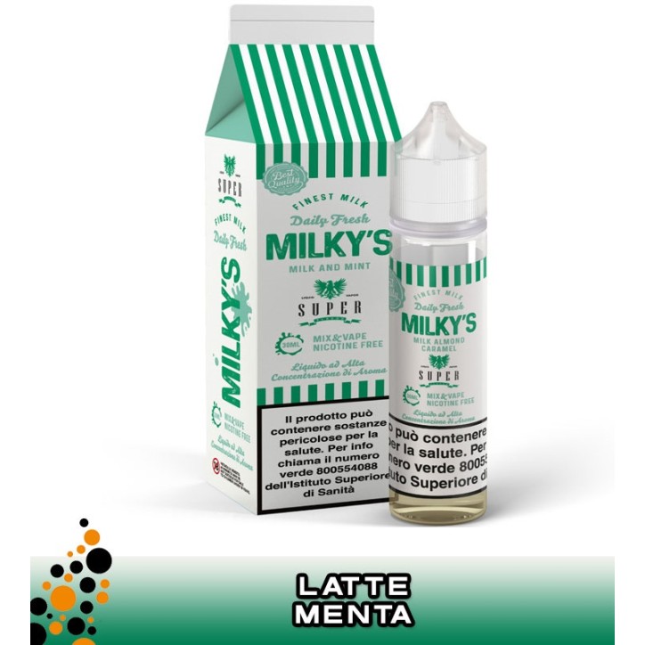 MILKY'S MILK & MINT MIX&VAPE 30 ML SUPER FLAVOR