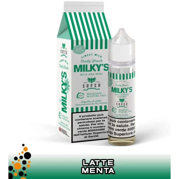 MILKY'S MILK & MINT MIX&VAPE 30 ML SUPER FLAVOR