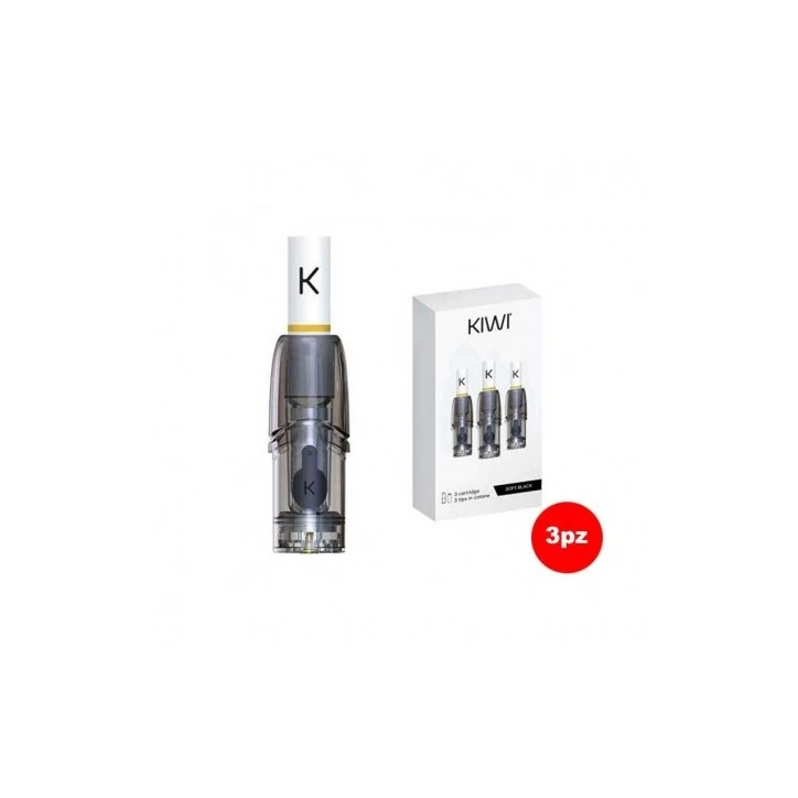 POD RICAMBIO CON RESIZTENZA  SOFT BLACK PER KIWI  VAPOR