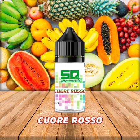 CUORE ROSSO  LIQUIDO FRUTTATO 10ML PRONTO SVAPO QUADRATO