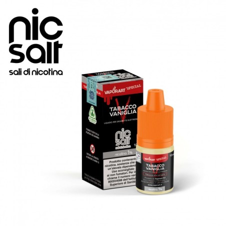 TABACCO VANIGLIA SALI DI NICOTINA 10 ML VAPORART