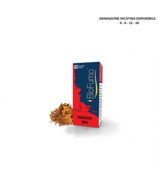 TABACCO ORO LIQUIDO PRONTO 10 ML BIOFUMO