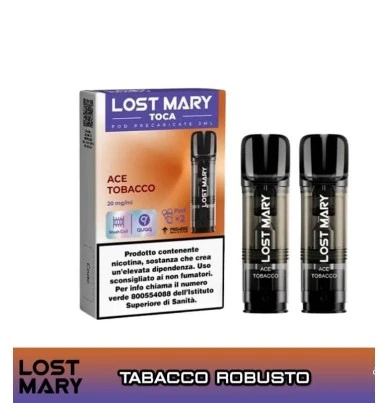 ACE TOBACCO LOST MARY TOCA AIR POD USA E GETTA ELFBAR 2 PEZZI [product.brand] 1 - E-Smoking di Fiacco Marco 