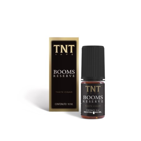 BOOMS RESERVE 10 ML LIQUIDO PRONTO NICOTINA TNT VAPE