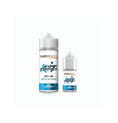 KIT SCOMPOSTO CELESTE 80ML 70/30 SVAPONEXT SVAPONEXT 1 - E-Smoking di Fiacco Marco 