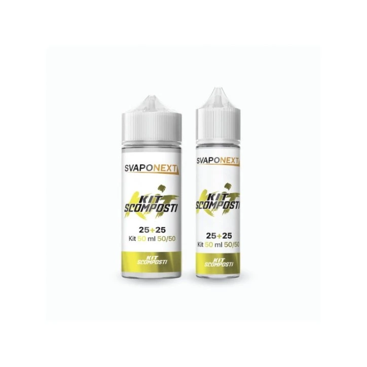 KIT SCOMPOSTO GIALLO 50ML 50/50 SVAPONEXT
