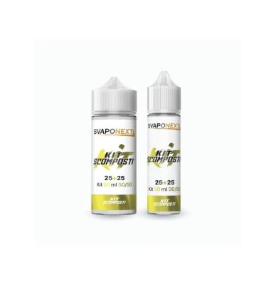 KIT SCOMPOSTO GIALLO 50ML 50/50 SVAPONEXT SVAPONEXT 1 - E-Smoking di Fiacco Marco 