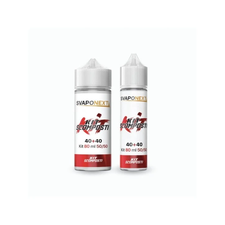 KIT SCOMPOSTO ROSSO 80ML 50/50 SVAPONEXT