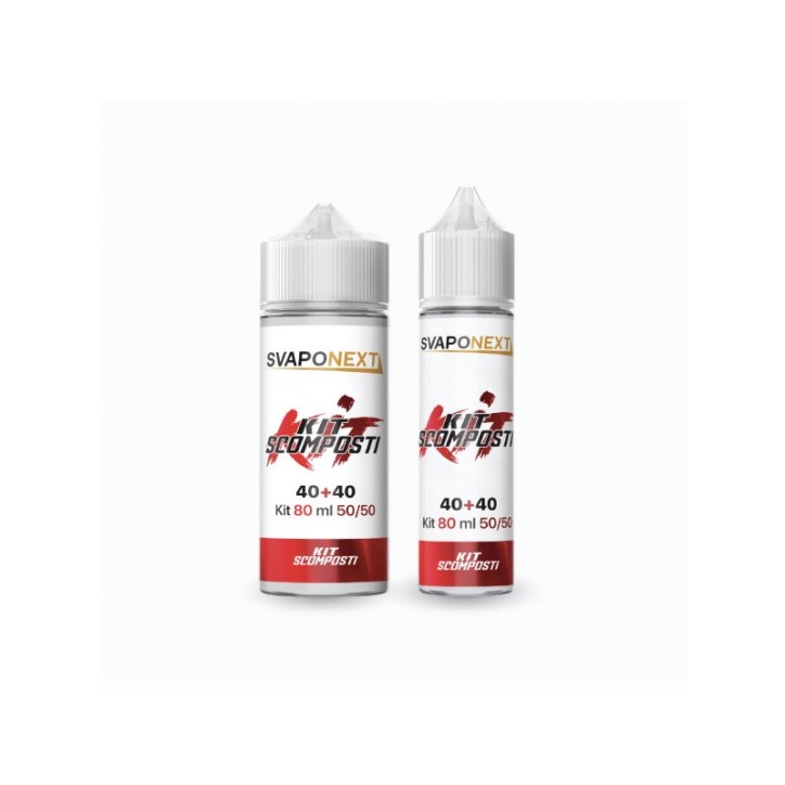 KIT SCOMPOSTO ROSSO 80ML 50/50 SVAPONEXT