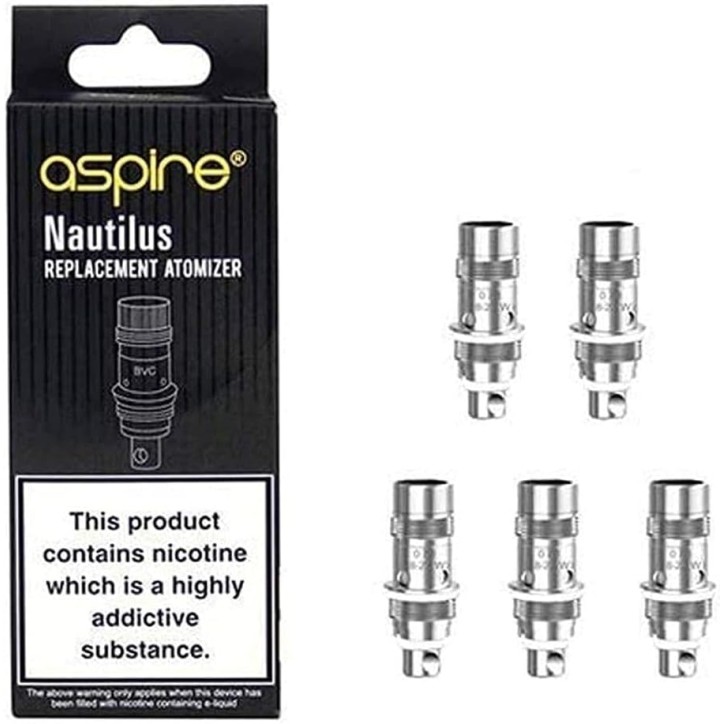 COIL 0.7 OHM PER V1 E V2 NAUTILUS 5 PEZZI ASPIRE COIL 0.7 OHM PER V1 E V2 NAUTILUS 5 PEZZI ASPIRE