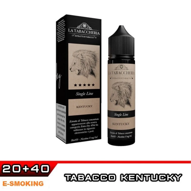 KENTUCKY EXTRA DRY 4POD SINGLE LINE AROMA SHOT 20 ML LA TABACCHERIA LA TABACCHERIA 1 - E-Smoking di Fiacco Marco 