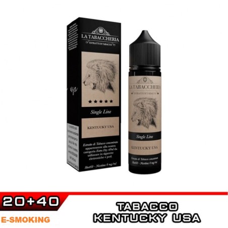KENTUCKY USA EXTRA DRY 4POD SINGLE LINE AROMA SHOT 20 ML LA TABACCHERIA