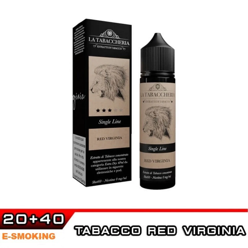 RED VIRGINIA EXTRA DRY 4POD SINGLE LINE AROMA SHOT 20 ML LA TABACCHERIA LA TABACCHERIA 1 - E-Smoking di Fiacco Marco 