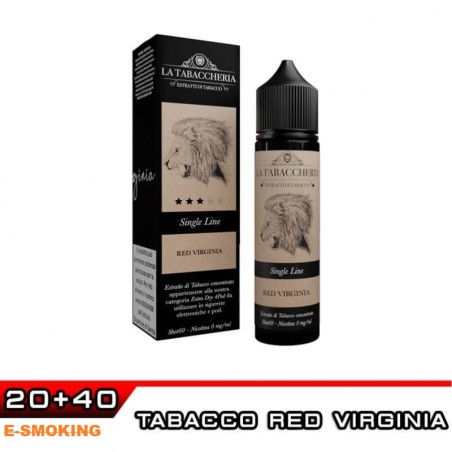 RED VIRGINIA EXTRA DRY 4POD SINGLE LINE AROMA SHOT 20 ML LA TABACCHERIA