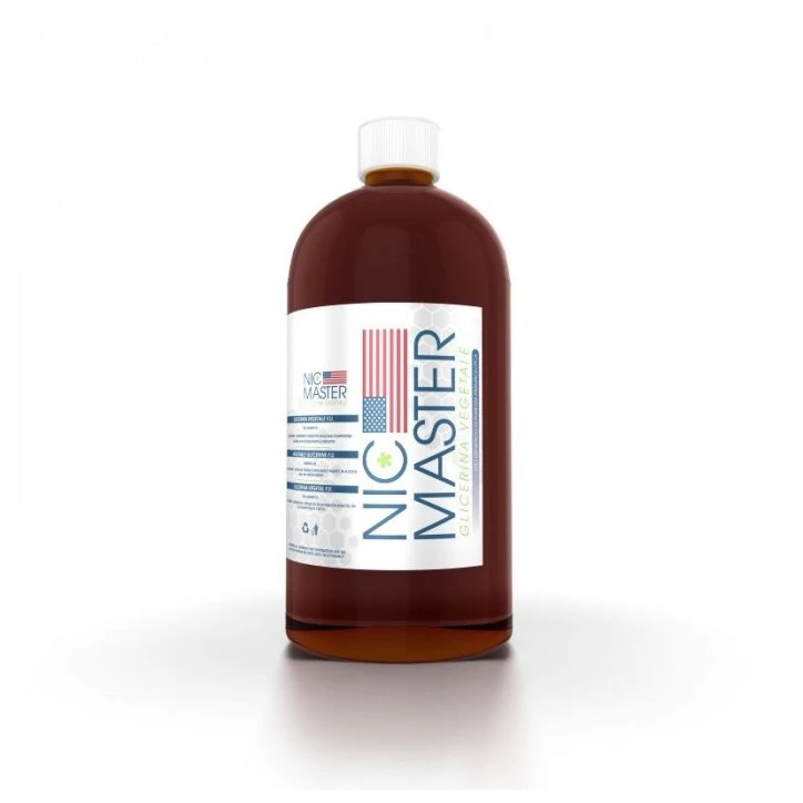 GLICERINA VEGETALE 500 ML  IN BOTTIGLIA DA 1 LT NIC MASTER