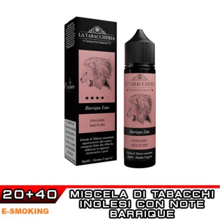 ENGLISH MIXTURE EXTRA DRY 4POD BARRIQUE LINE AROMA SHOT 20 ML LA TABACCHERIA