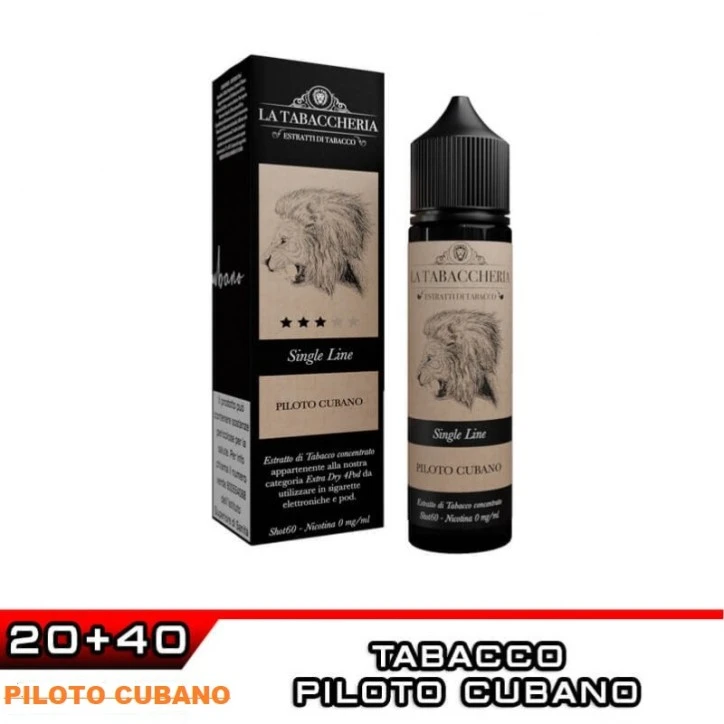 PILOTO CUBANO EXTRA DRY 4POD SINGLE LINE AROMA SHOT 20 ML LA TABACCHERIA