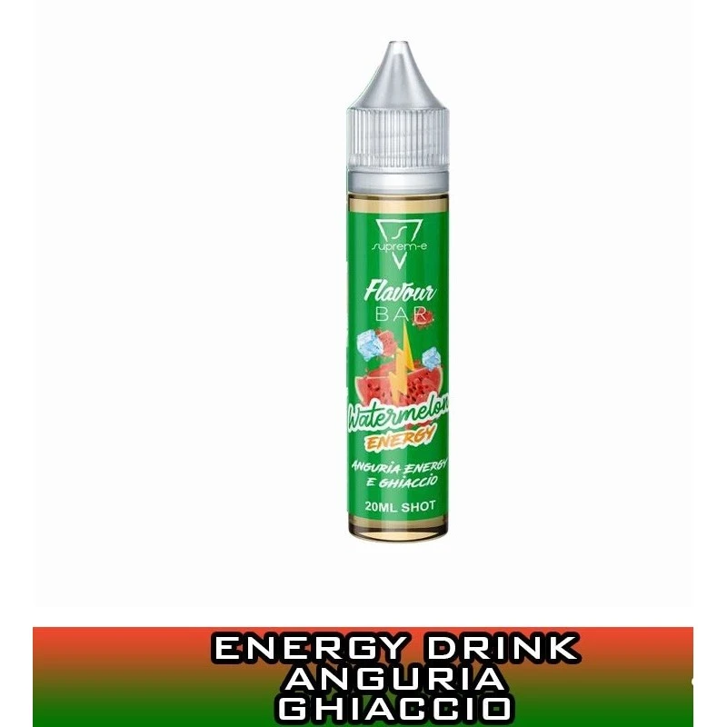 WATERMELON ENERGY FLAVOUR BAR MIX&VAPE 20 ML SUPREM-E SUPREM-E 1 - E-Smoking di Fiacco Marco 