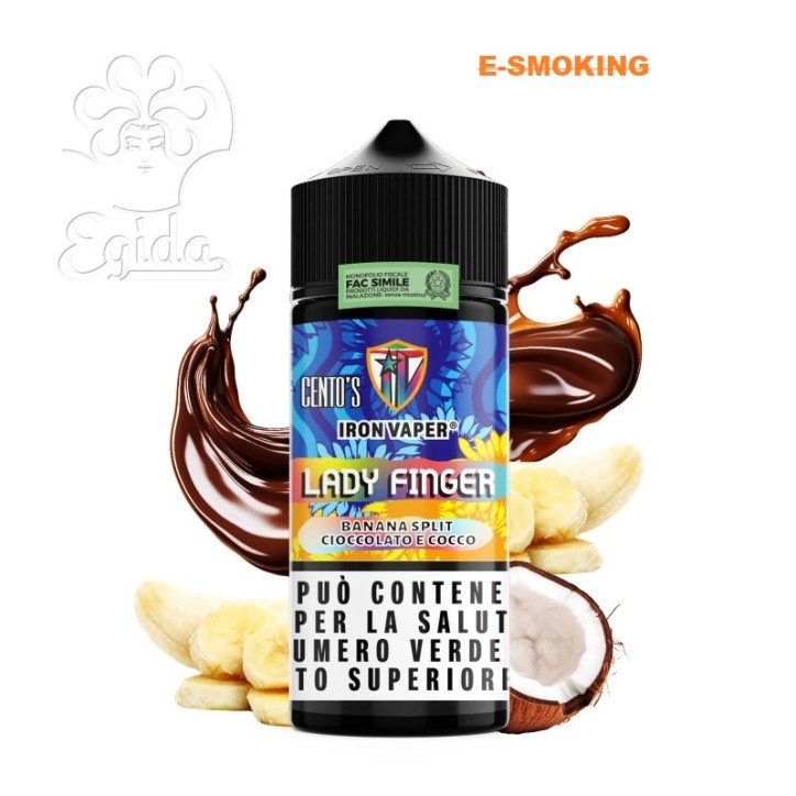 LADY FINGER AROMA 10+90 ML SHOT CENTOS IRON VAPER